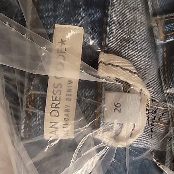 NEW AMERICAN DRESS CODE PATCHED BOYFRIEND JEANS  SIZE 26 - Picture 6 of 7
